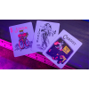 BICYCLE STAR-FIRE PINK NEON PLAYING CARDS