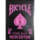 BICYCLE STAR-FIRE PINK NEON PLAYING CARDS