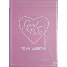 GOOD PALS VALENTINE'S PINK PLAYING CARDS