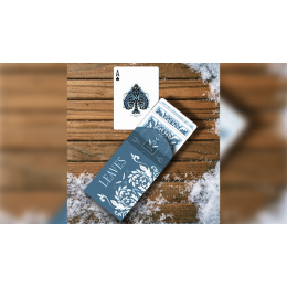 LEAVES WINTER BLUE PLAYING CARDS