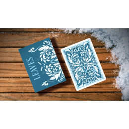 LEAVES WINTER BLUE PLAYING CARDS