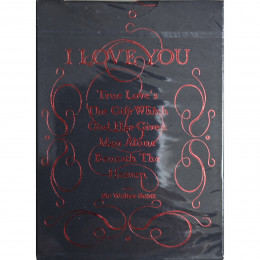 LOVE PROMISE OF VOW RED PLAYING CARDS BY BOCOPO