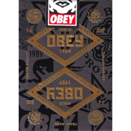 OBEY GOLD PLAYING CARDS BY THEORY11