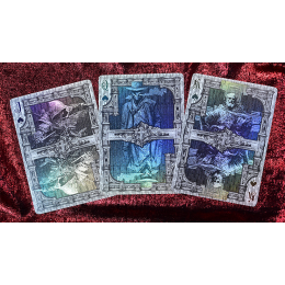 TRINITY OF NIGHT - DEMON HUNTER HOLO PLAYING CARDS BY EVOKAD