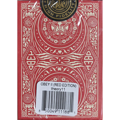 Игральные карты OBEY RED EDITION PLAYING CARDS BY THEORY11