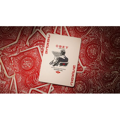 Игральные карты OBEY RED EDITION PLAYING CARDS BY THEORY11