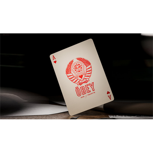 Игральные карты OBEY RED EDITION PLAYING CARDS BY THEORY11